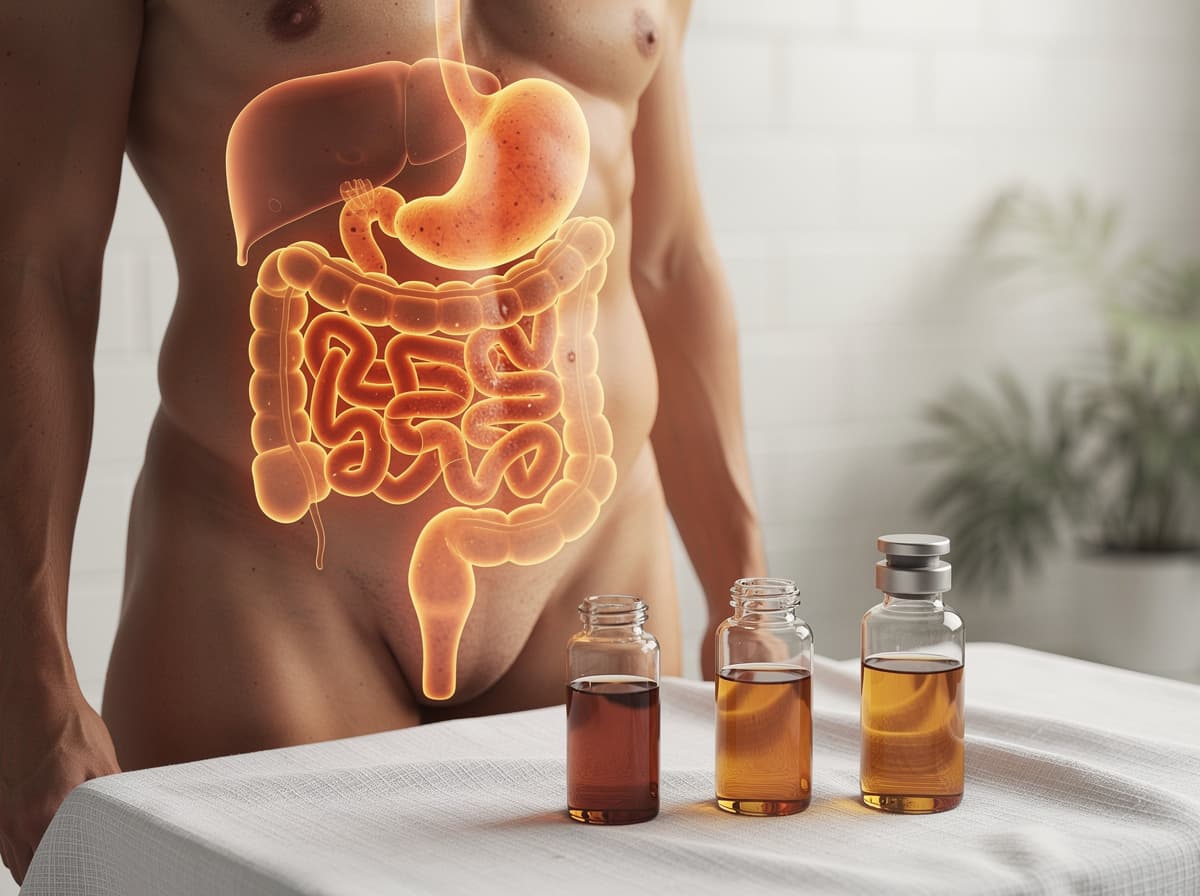 Klinisk illustrasjon av vanlige gastrointestinale bivirkninger av GLP-1-reseptoragonister, med alvorlighetsgrad skalert etter dose.